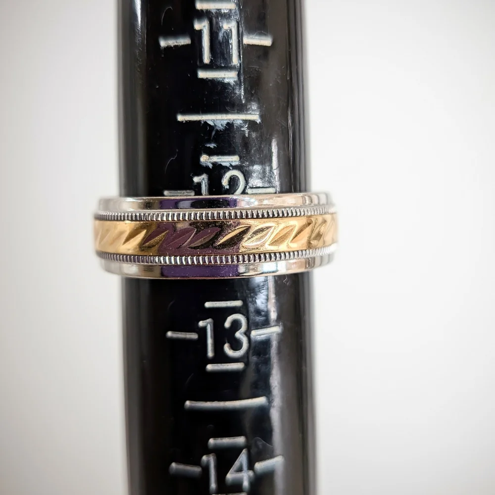 Men's Two-Tone Ring Stainless Steel Ring